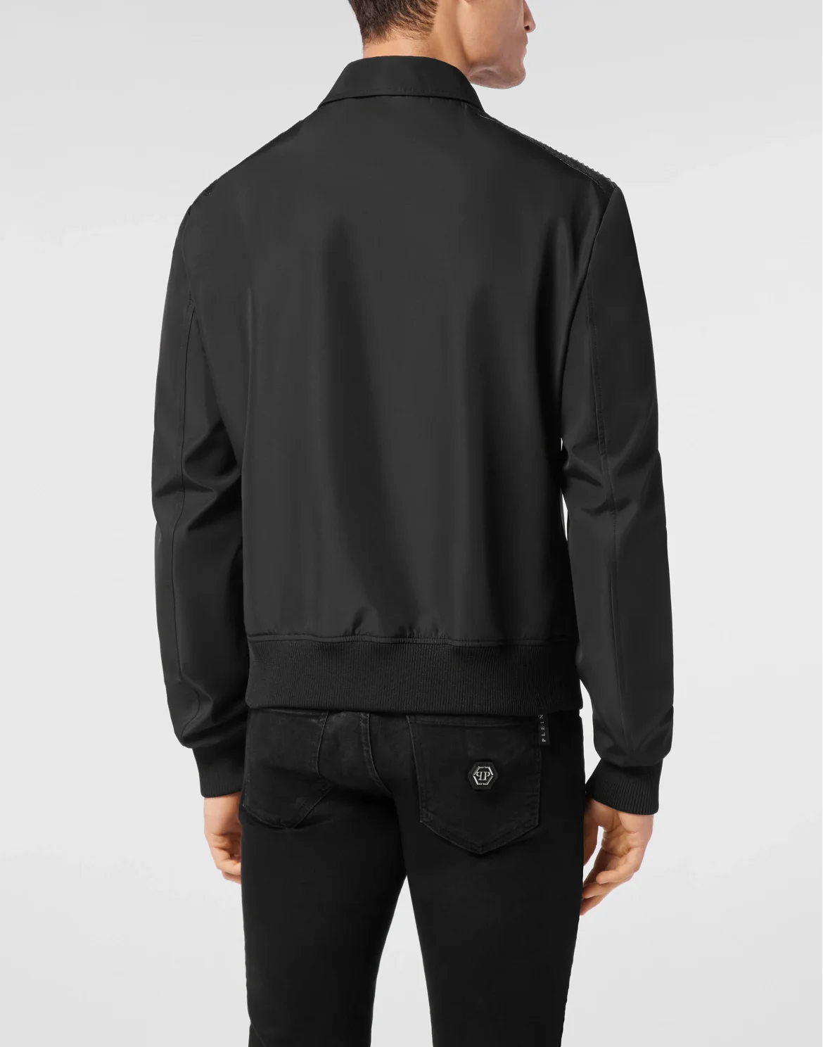 Bomber Jacket Elaphe Inserts, цвет: Черный