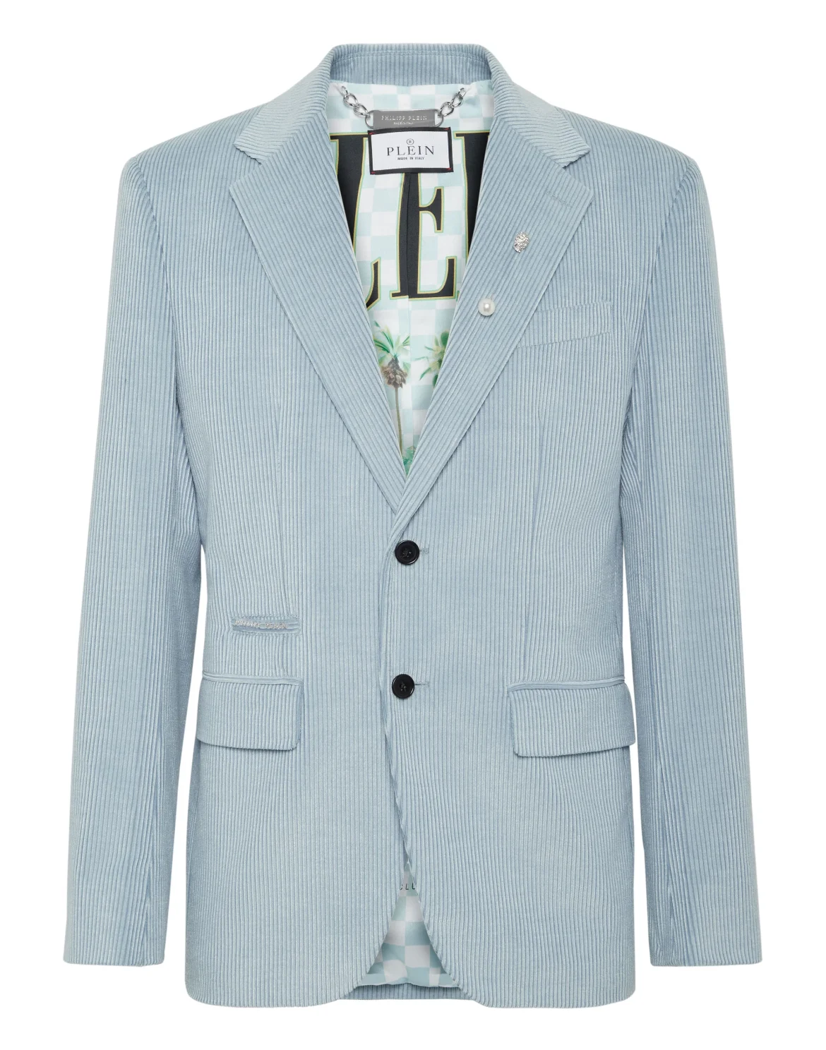 Velvet Gabardine Blazer Flicky Fit, цвет: Голубой