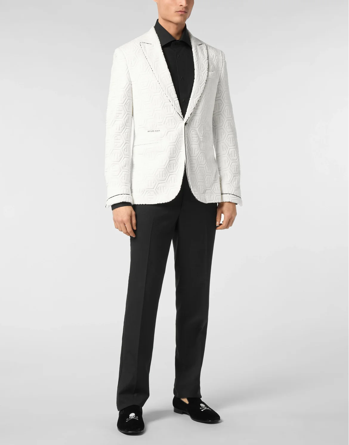 Blazer Lord Fit Monogram, цвет: Белый
