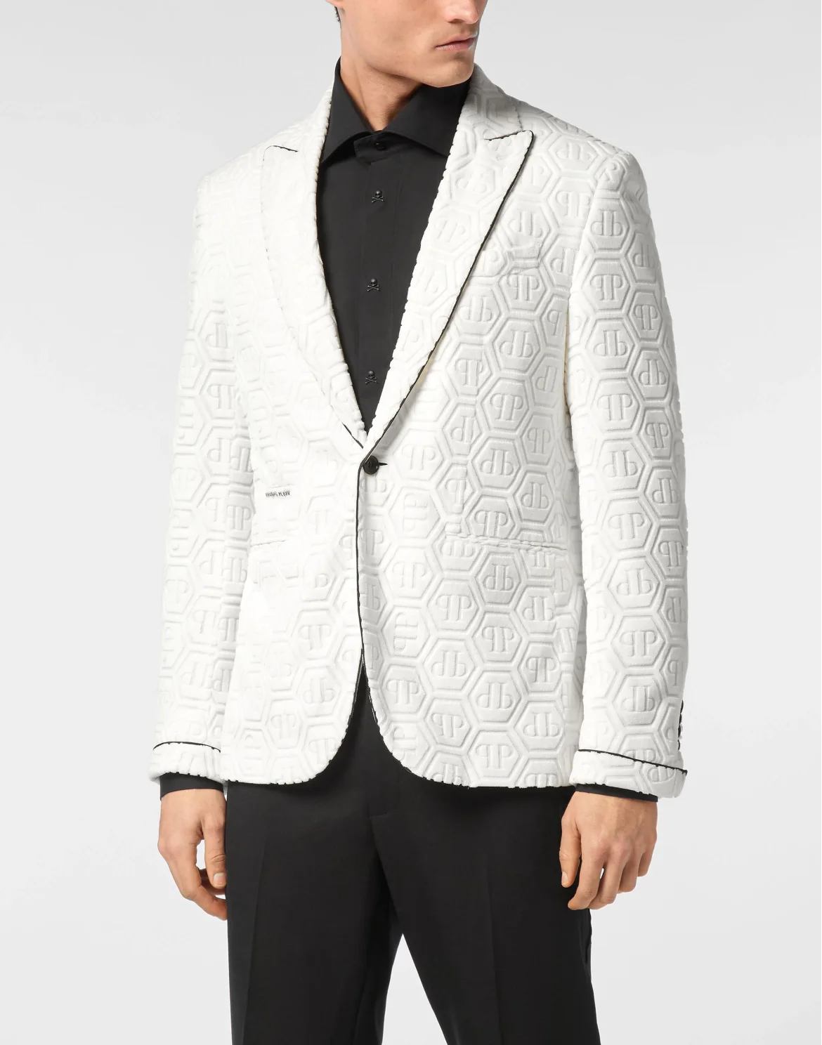Blazer Lord Fit Monogram, цвет: Белый