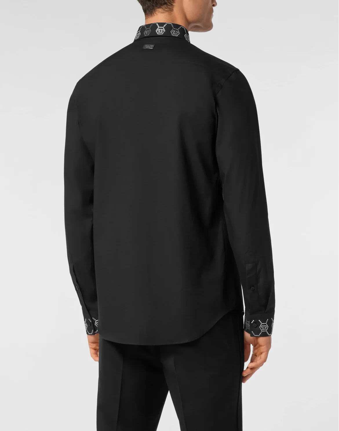 Shirt Sugar Daddy Cut LS Monogram Strass, цвет: Черный