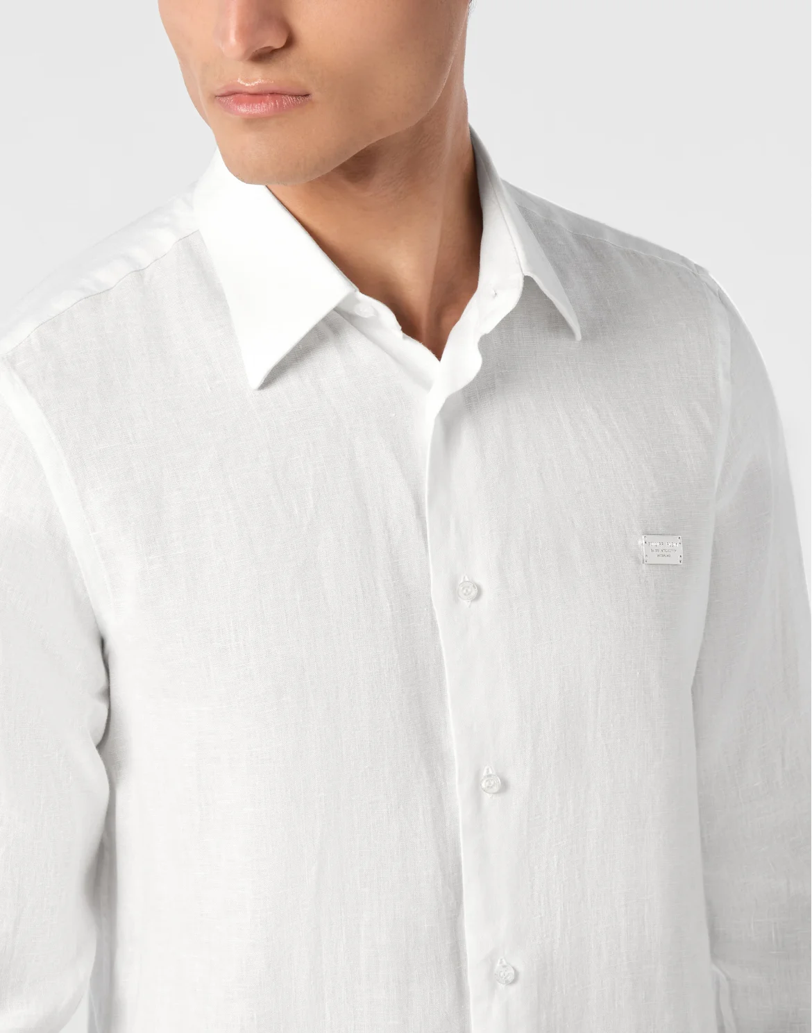 Linen Shirt Sugar Daddy Cut LS, цвет: Белый