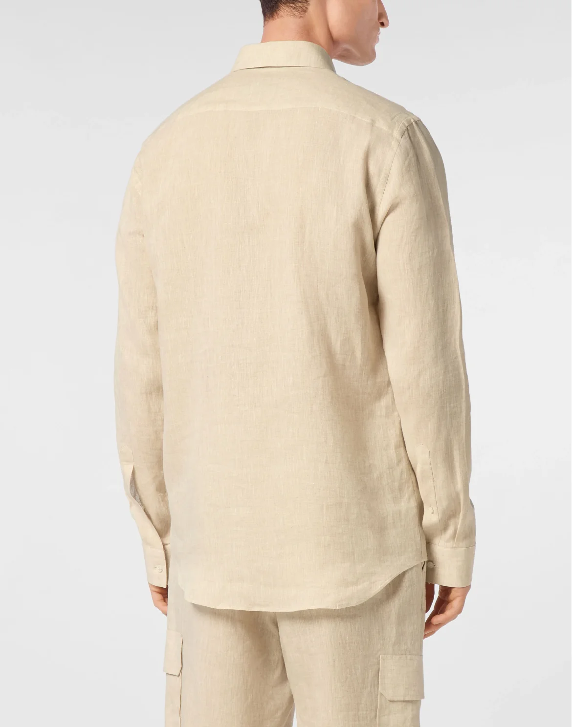 Linen Shirt Sugar Daddy Cut LS, цвет: Бежевый
