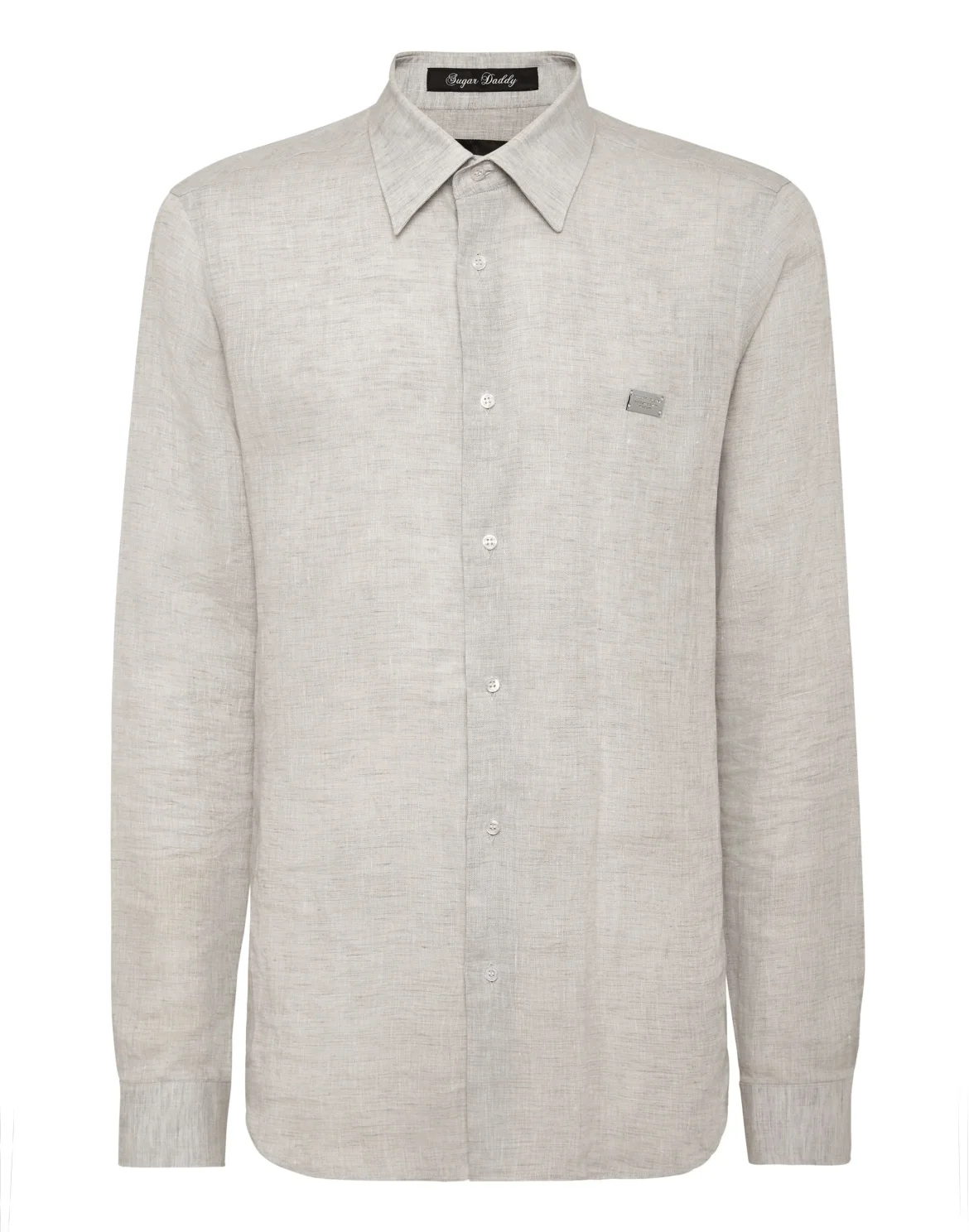 Linen Shirt Sugar Daddy Cut LS, цвет: Серый