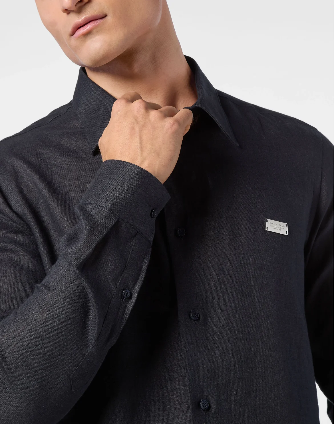 Linen Shirt Sugar Daddy Cut LS, цвет: Синий