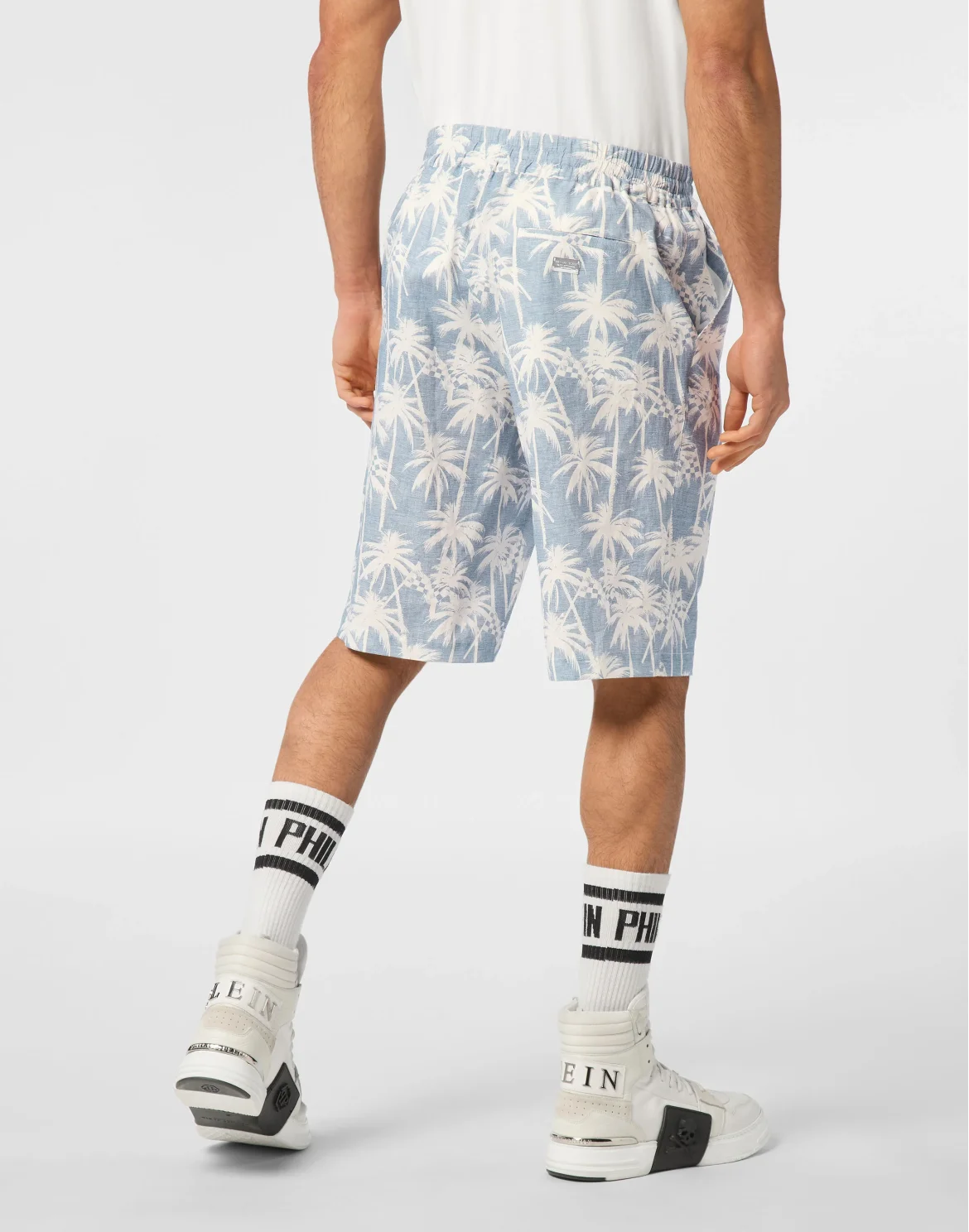 Short Trousers Cool Kid Fit Chambray Printed, цвет: Голубой