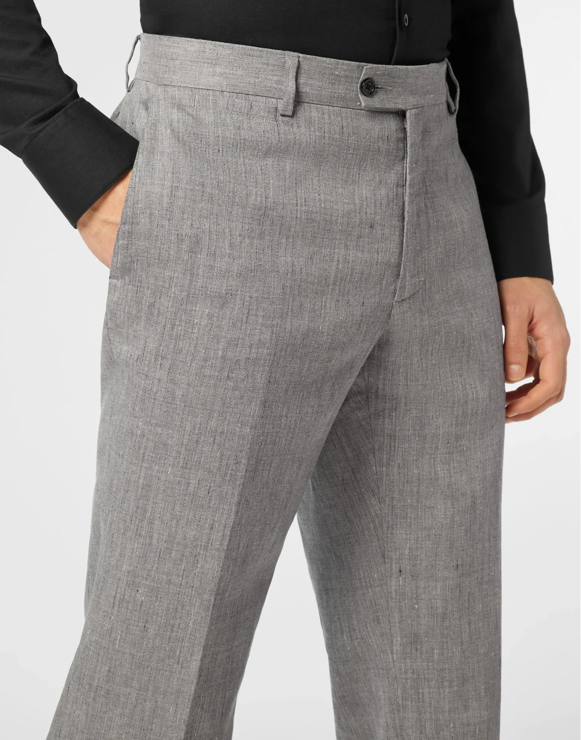 Linen Trousers Joy Fit, цвет: Серый