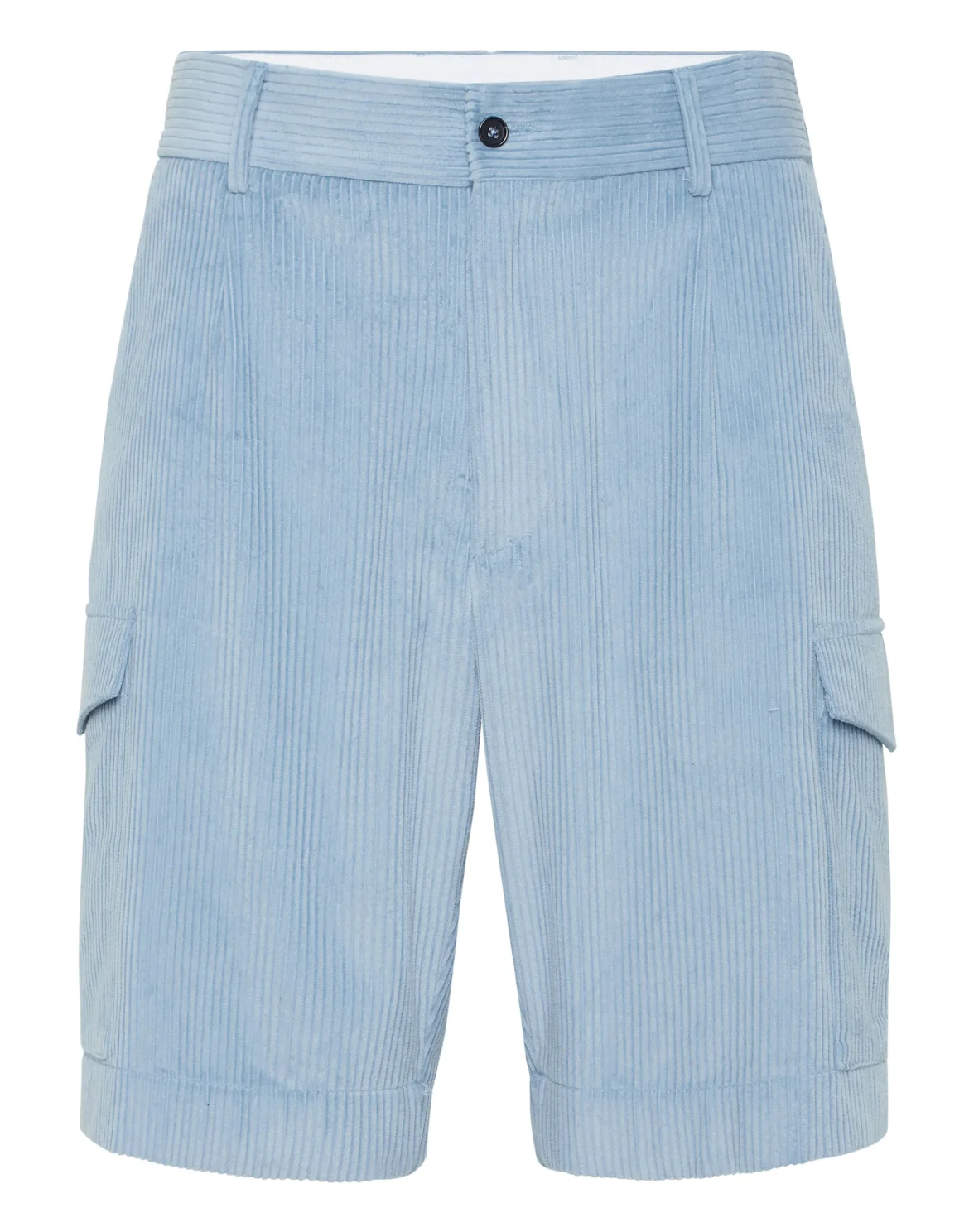 Velvet Gabardine Short Cargo Trousers Cool Kid Fit, цвет: Голубой