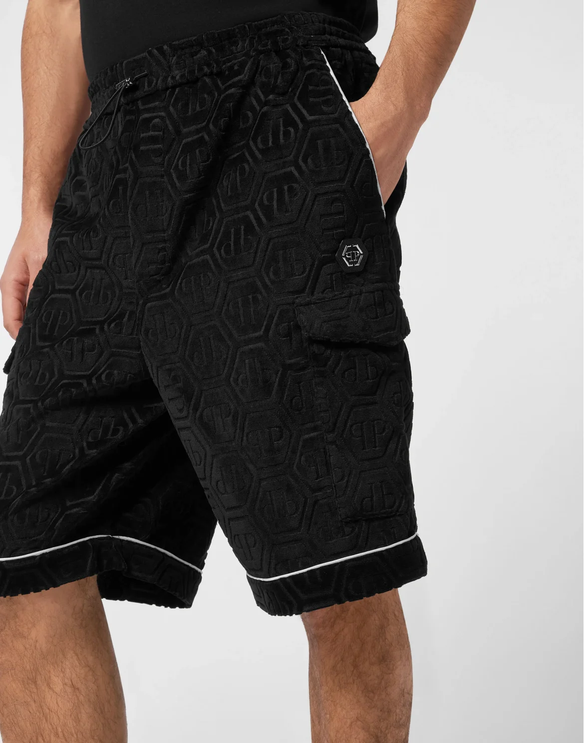 Short Trousers Monogram, цвет: Черный