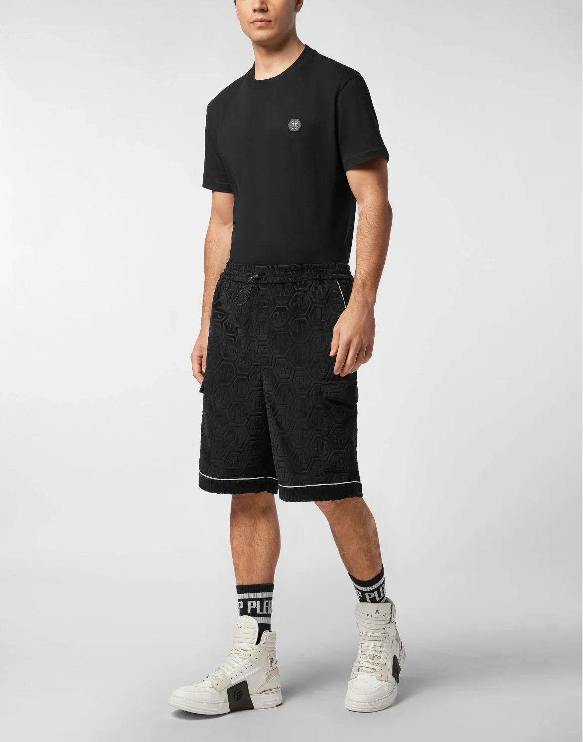 Short Trousers Monogram, цвет: Черный