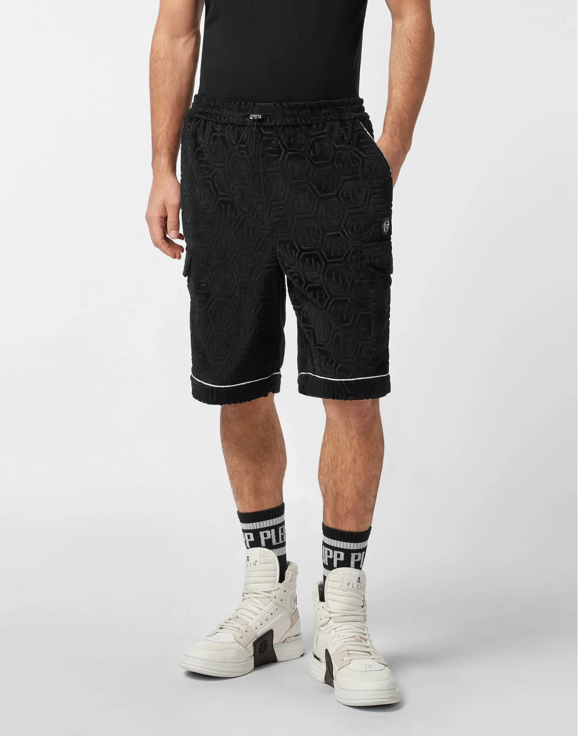 Short Trousers Monogram, цвет: Черный