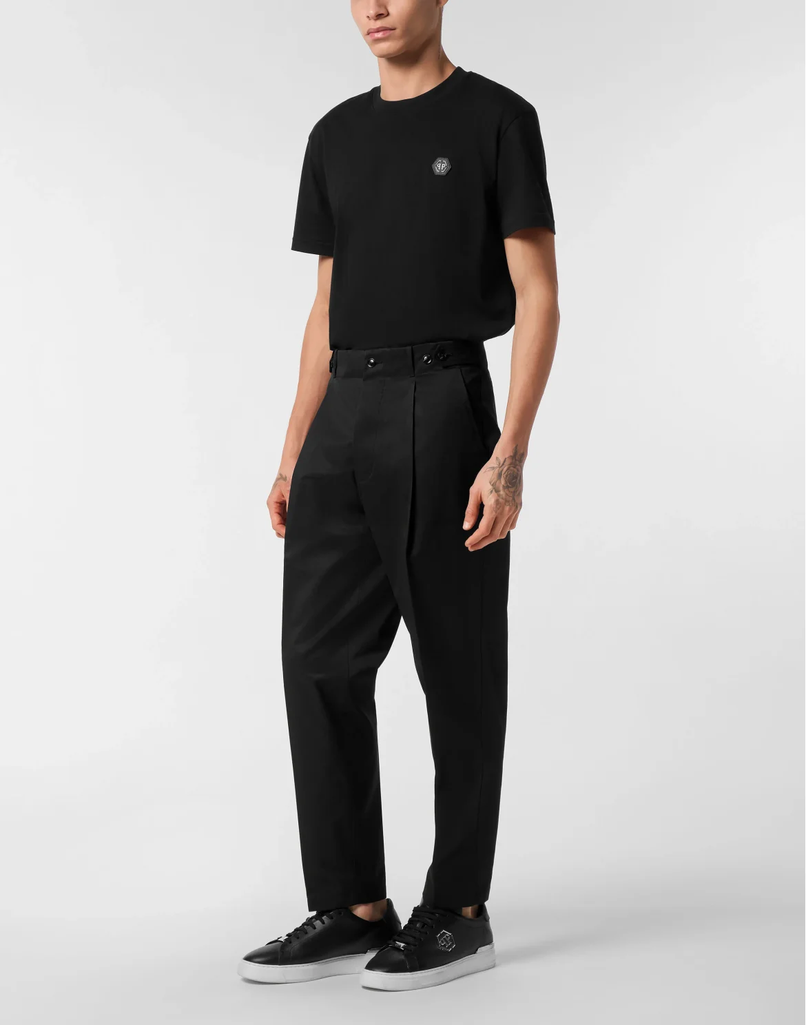 Wool Trousers Chinos Classic Fit, цвет: Черный
