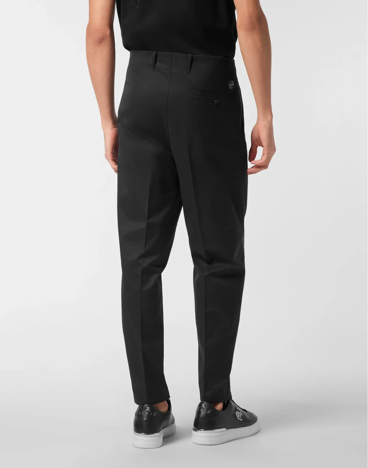 Wool Trousers Chinos Classic Fit, цвет: Черный
