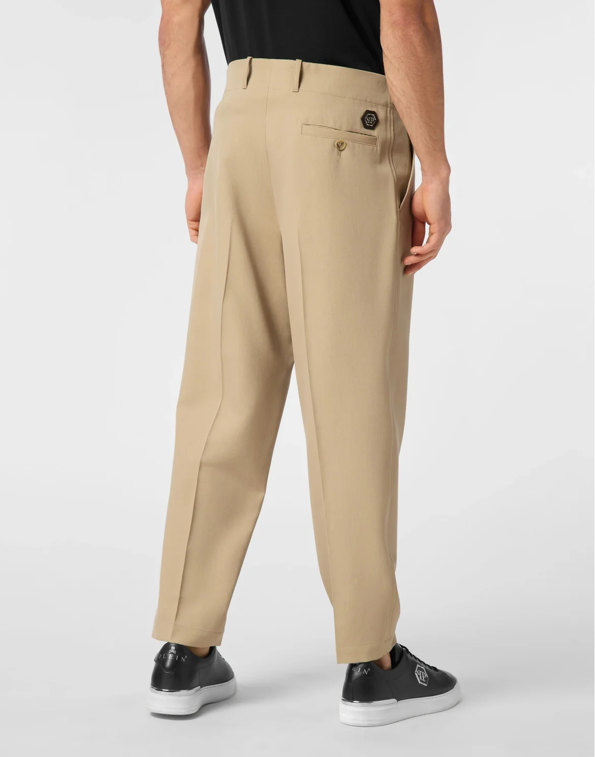 Wool Trousers Chinos Classic Fit, цвет: Бежевый