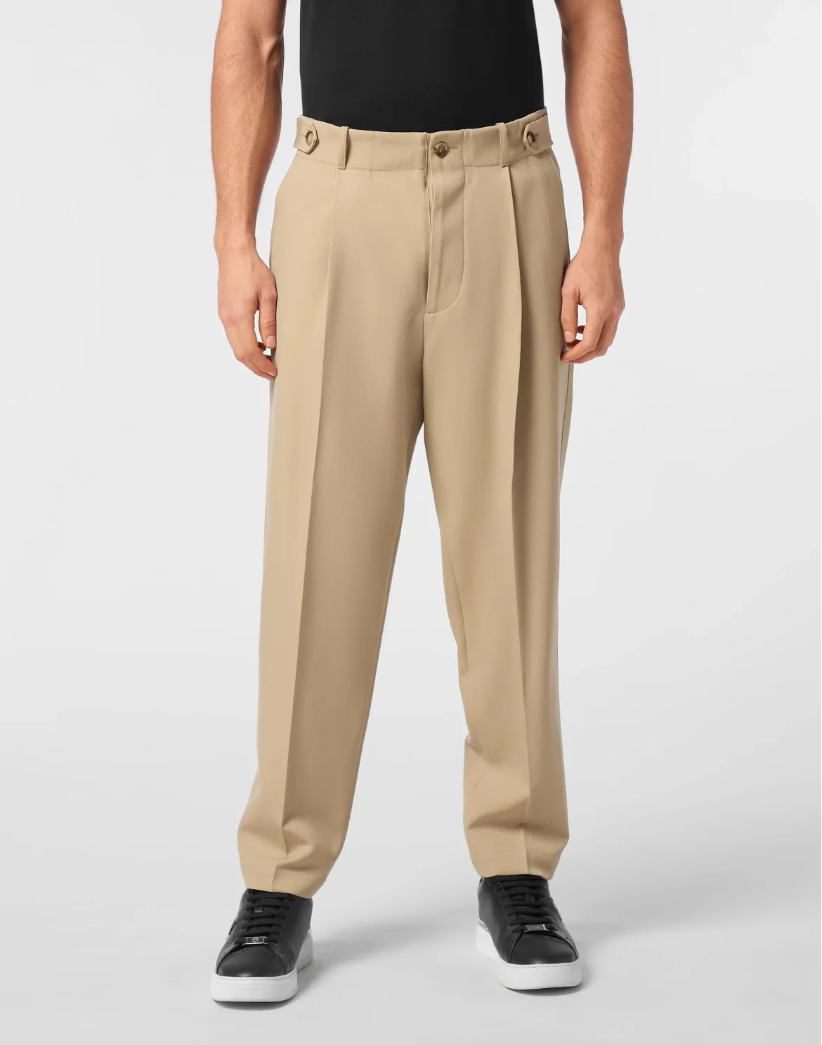 Wool Trousers Chinos Classic Fit, цвет: Бежевый
