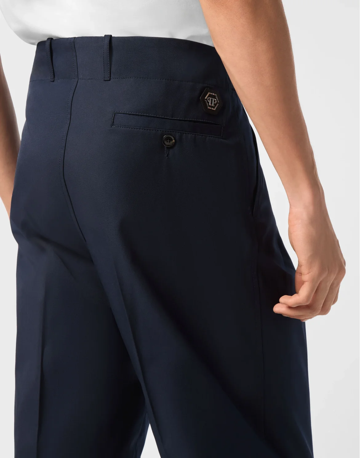 Wool Trousers Chinos Classic Fit, цвет: Синий