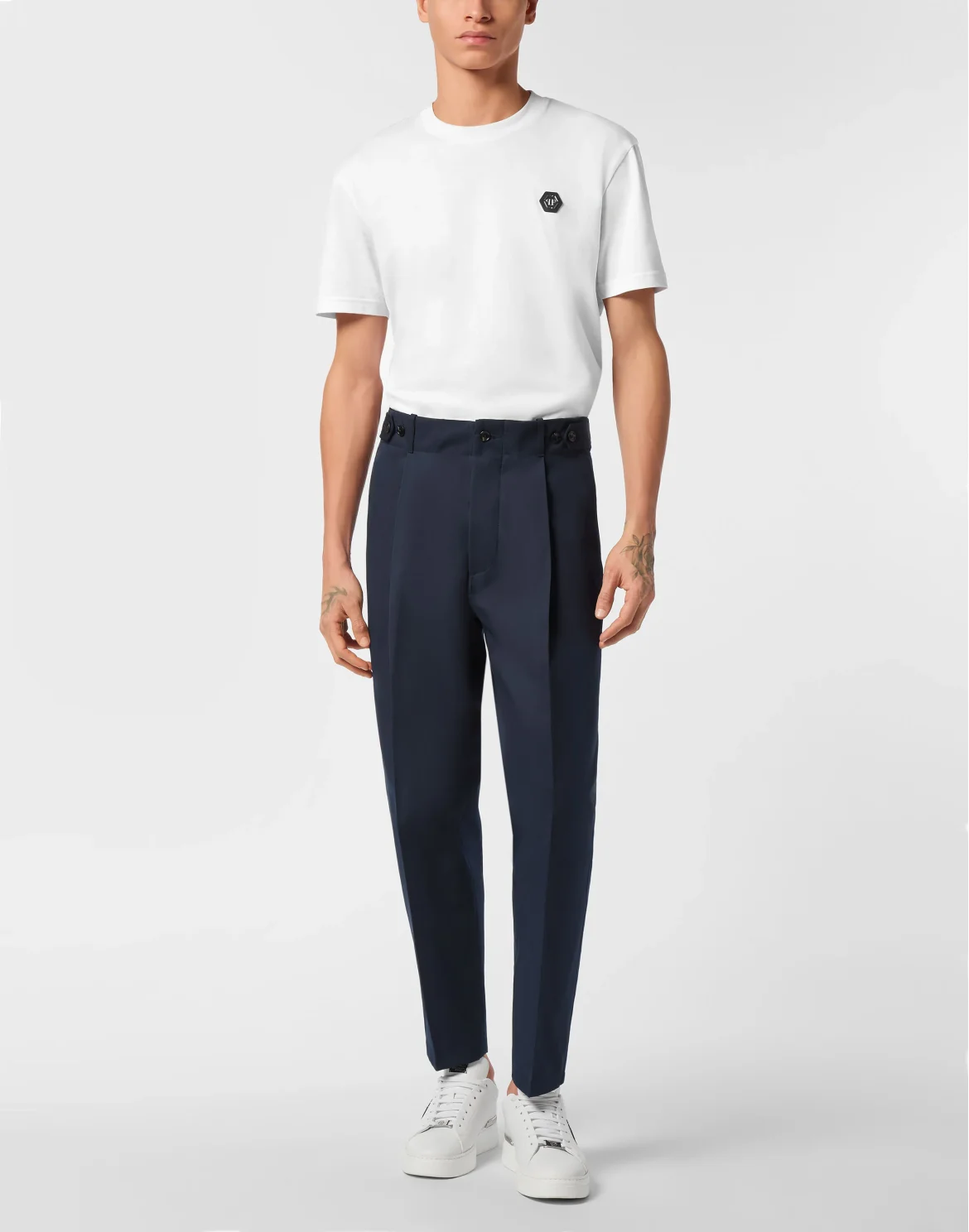 Wool Trousers Chinos Classic Fit, цвет: Синий