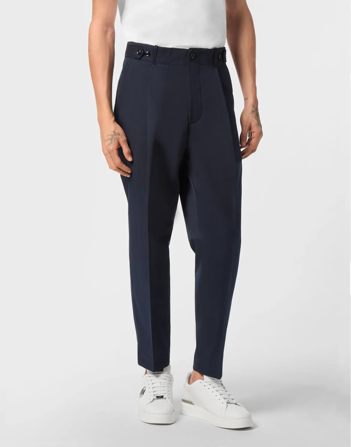 Wool Trousers Chinos Classic Fit, цвет: Синий