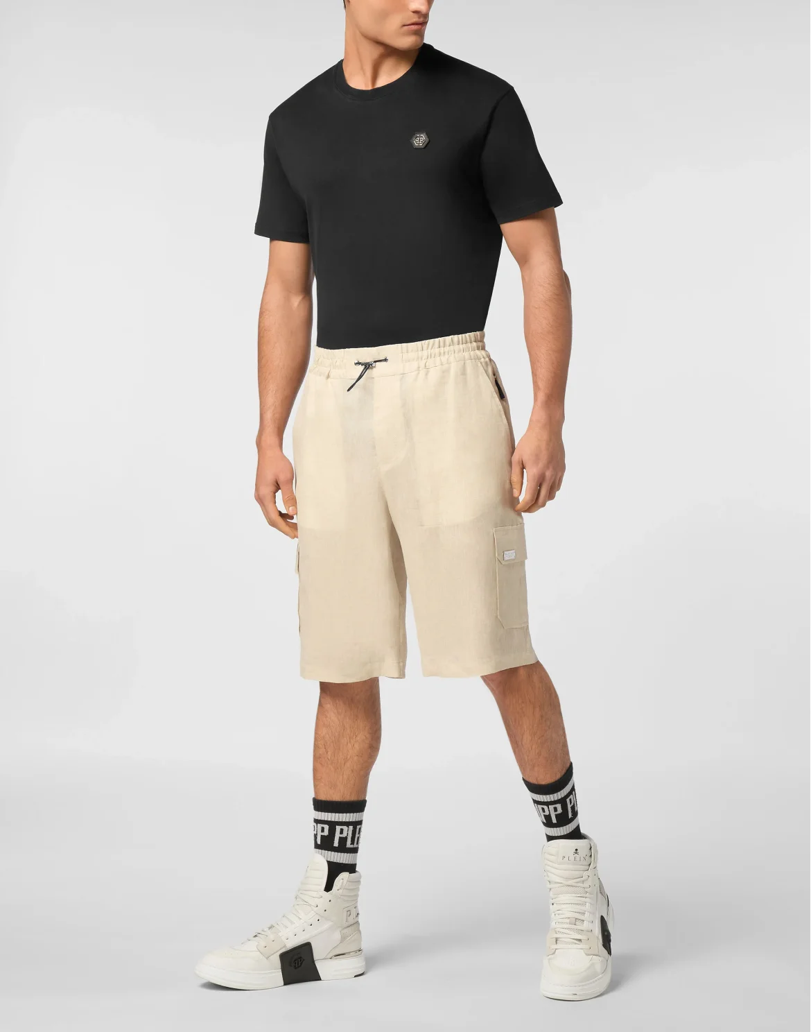 Linen Short Trousers Coolkid Cargo, цвет: Бежевый