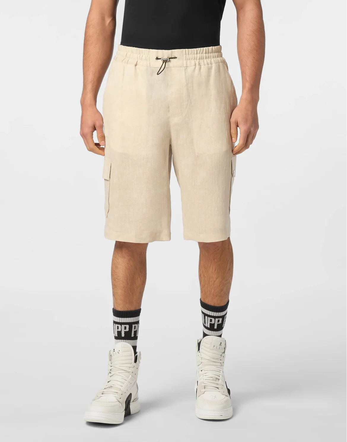 Linen Short Trousers Coolkid Cargo, цвет: Бежевый