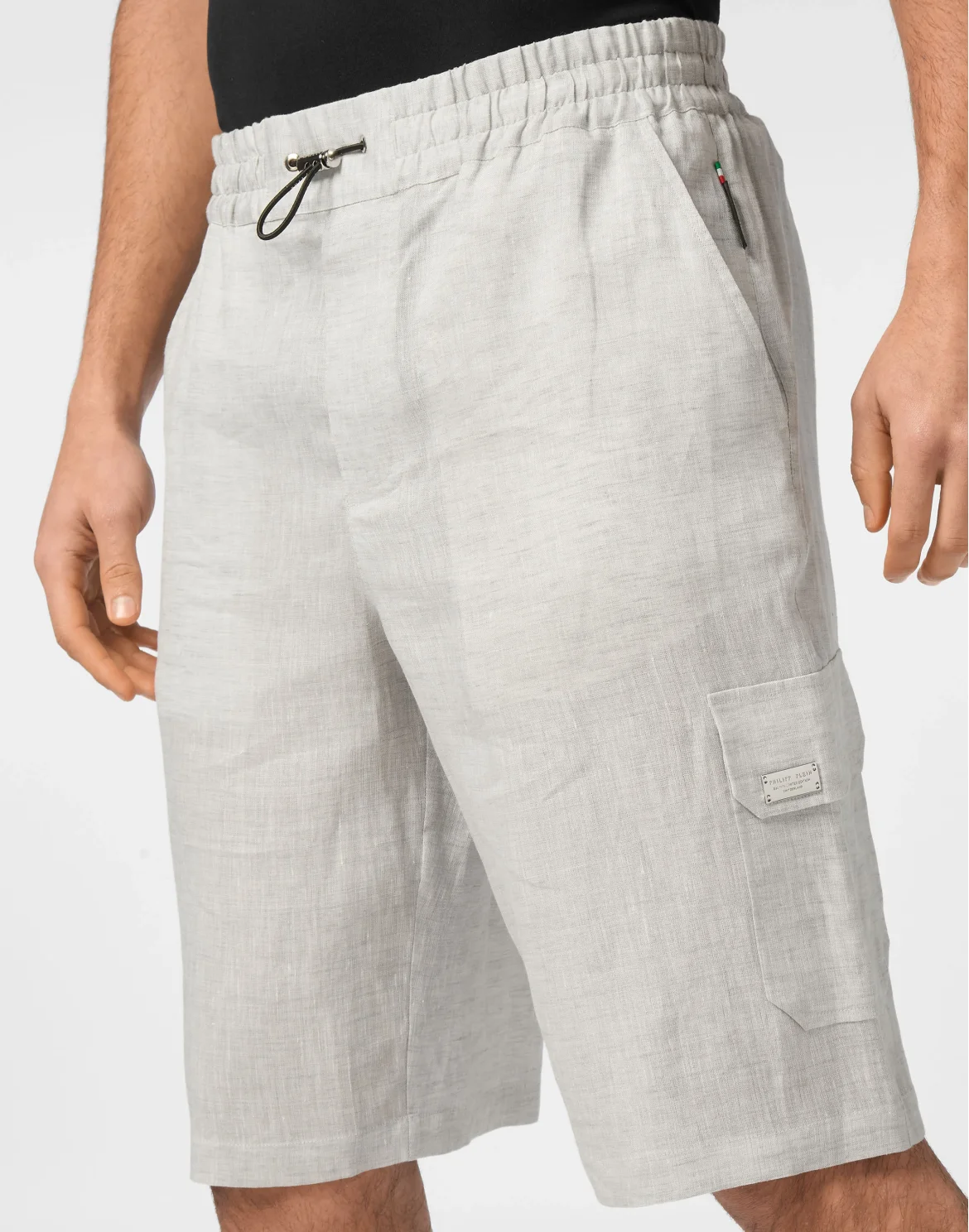 Linen Short Trousers Coolkid Cargo, цвет: Серый