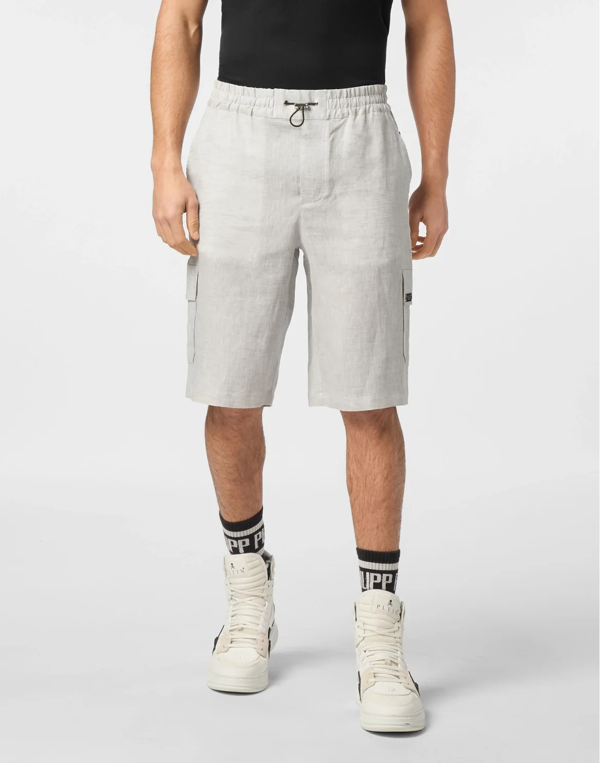 Linen Short Trousers Coolkid Cargo, цвет: Серый