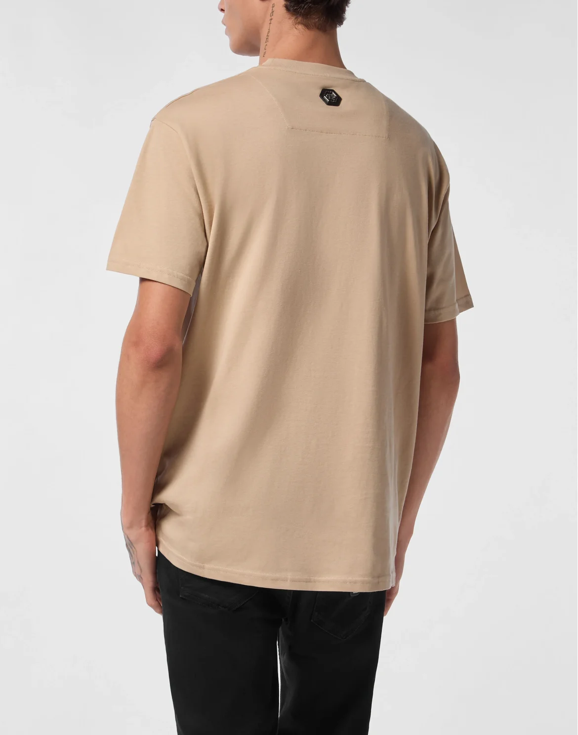 T-shirt Round Neck SS Tattoo, цвет: Бежевый