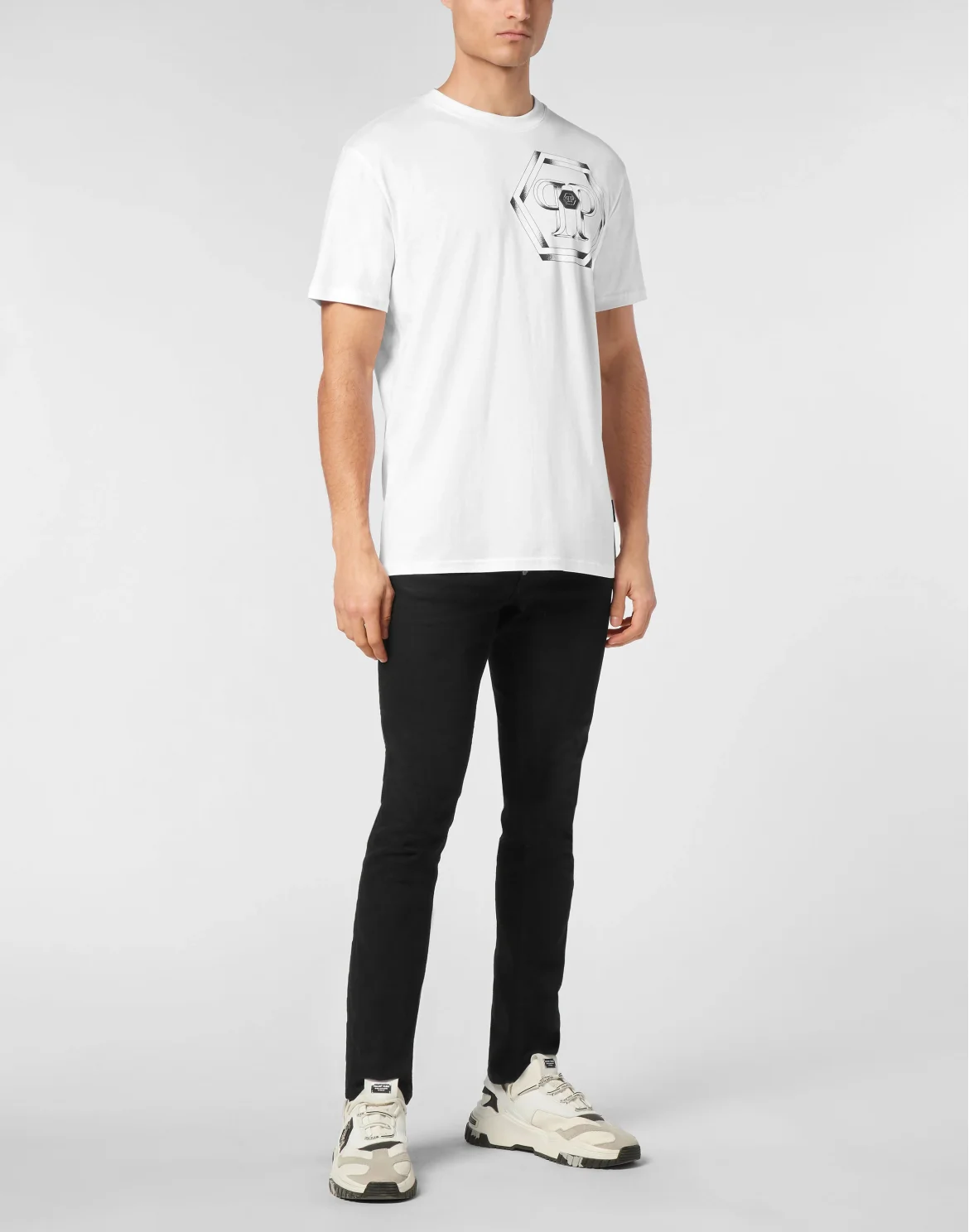 T-shirt Round Neck SS Hexagon, цвет: Белый