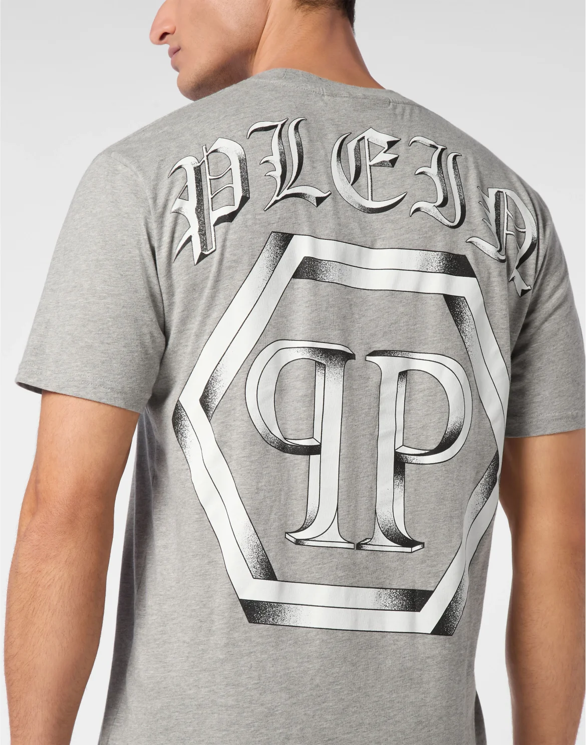 T-shirt Round Neck SS Hexagon, цвет: Серый