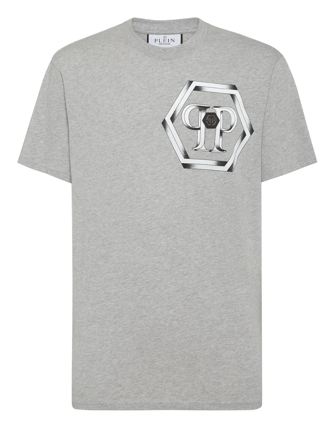 T-shirt Round Neck SS Hexagon, цвет: Серый