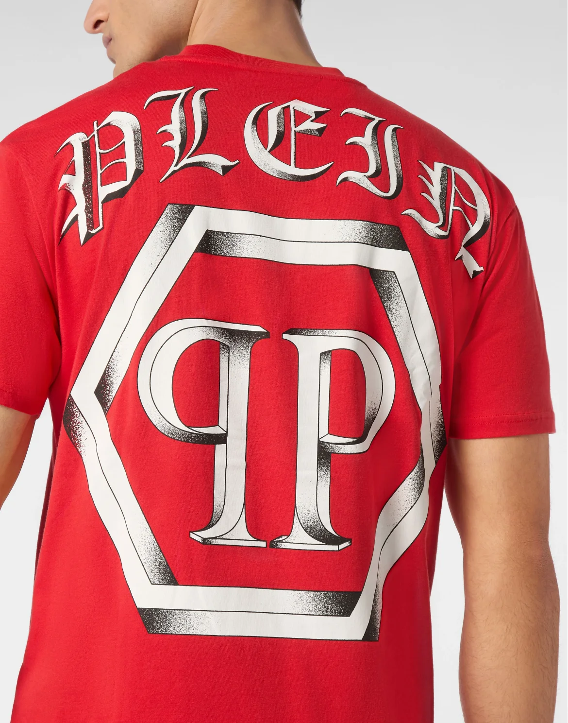 T-shirt Round Neck SS Hexagon, цвет: Красный
