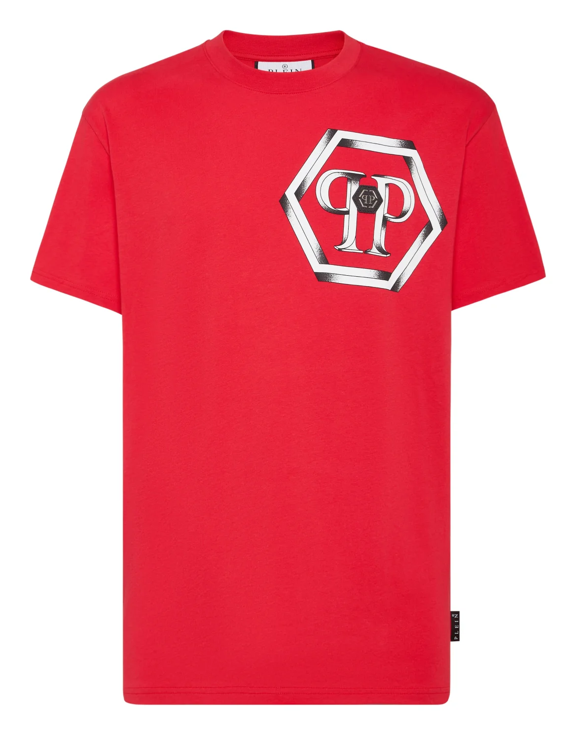 T-shirt Round Neck SS Hexagon, цвет: Красный