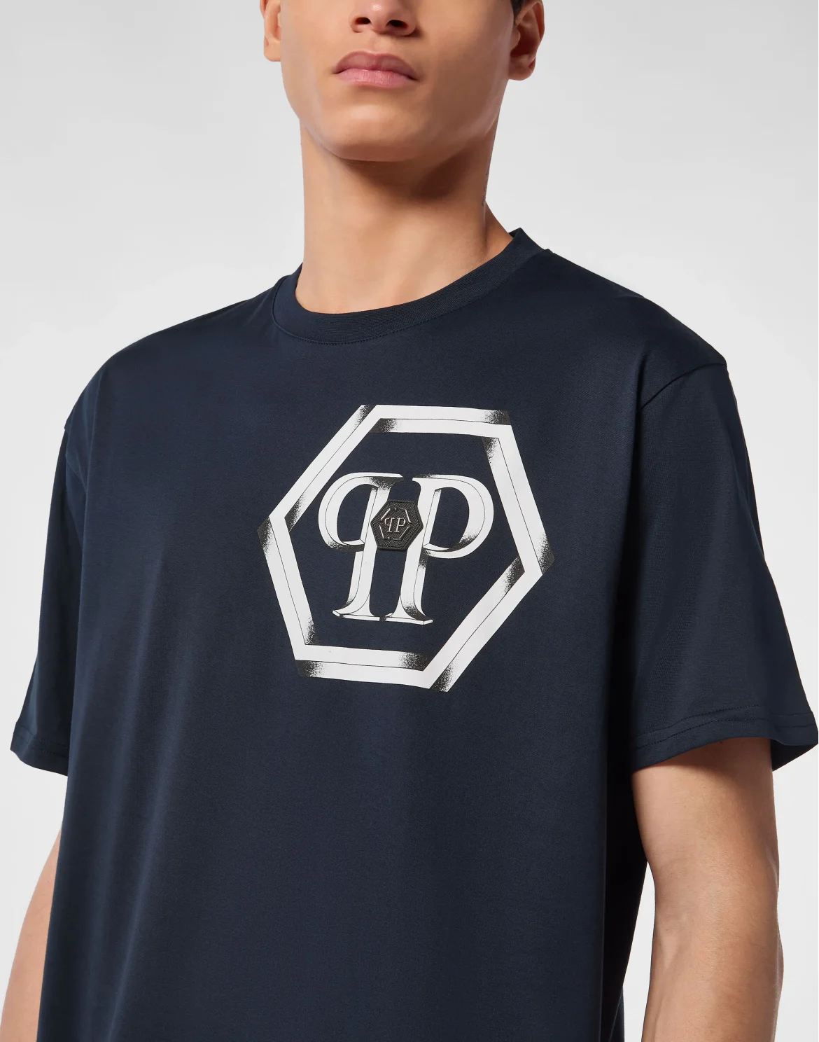 T-shirt Round Neck SS Hexagon, цвет: Синий