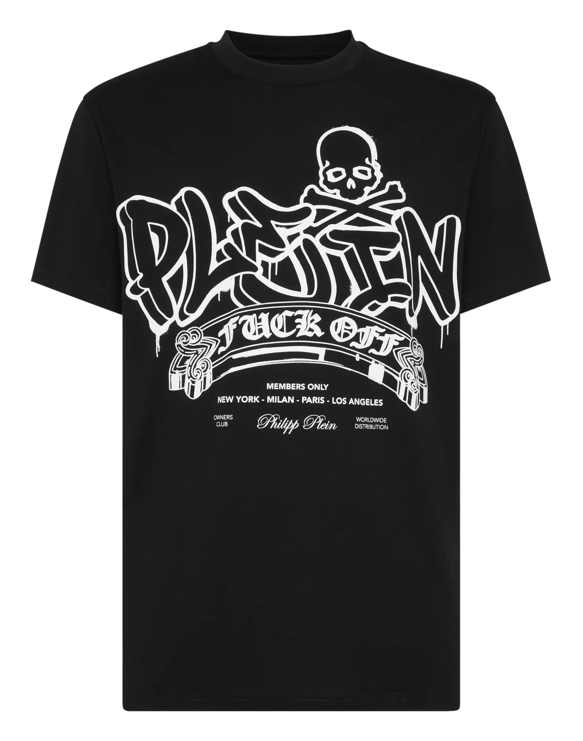 T-shirt Round Neck SS Graffiti, цвет: Черный