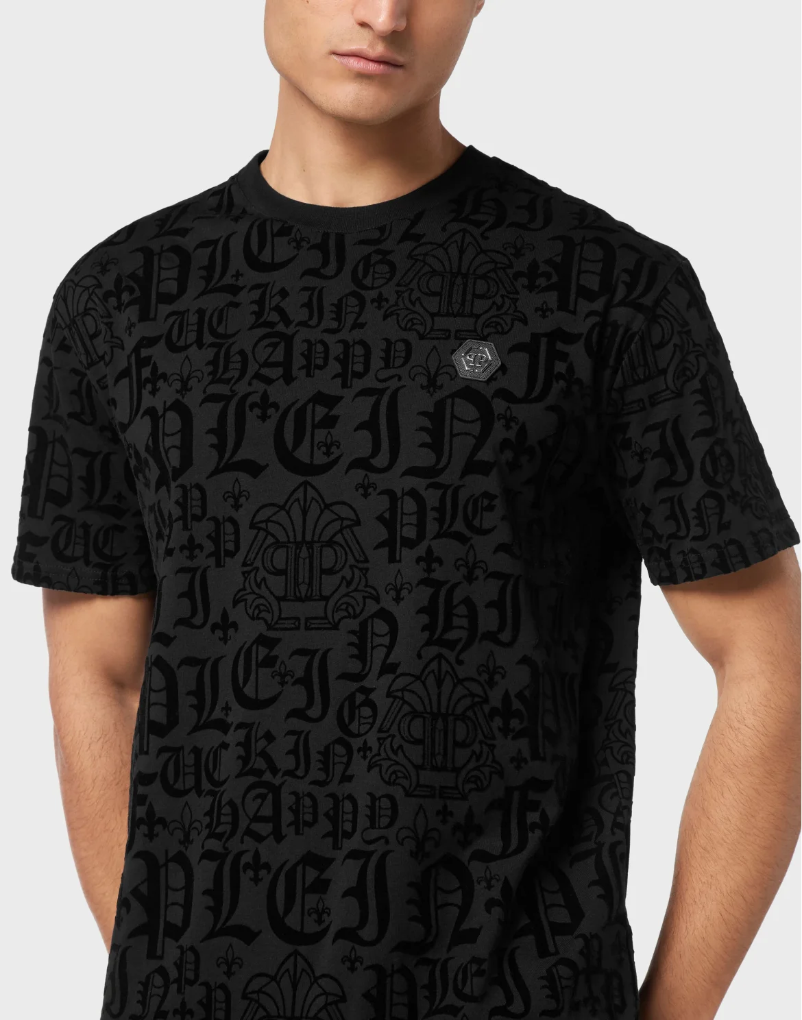 T-shirt Round Neck SS Gothic Plein, цвет: Черный