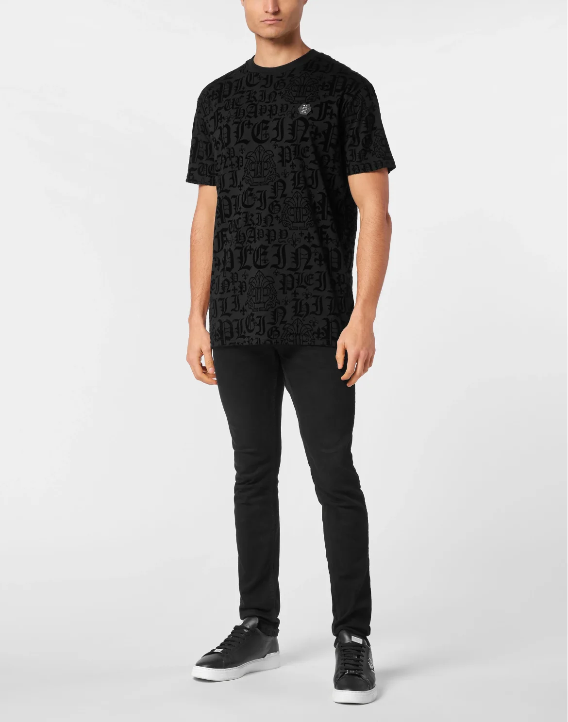 T-shirt Round Neck SS Gothic Plein, цвет: Черный