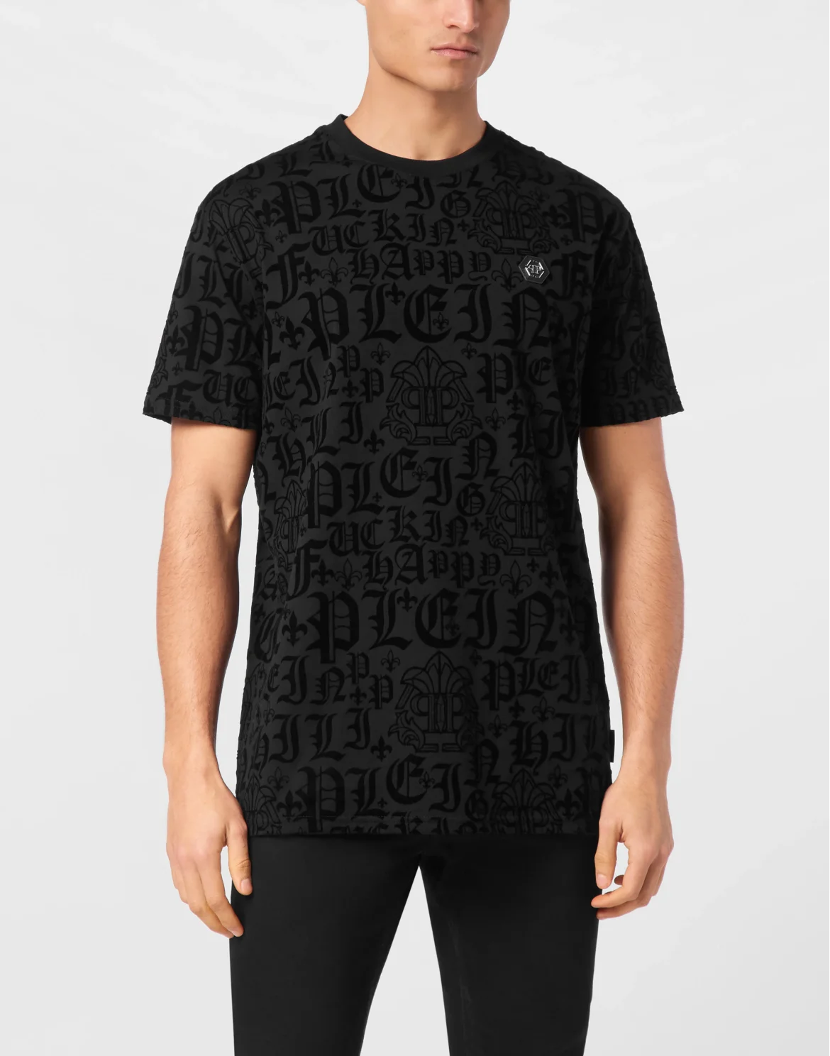 T-shirt Round Neck SS Gothic Plein, цвет: Черный