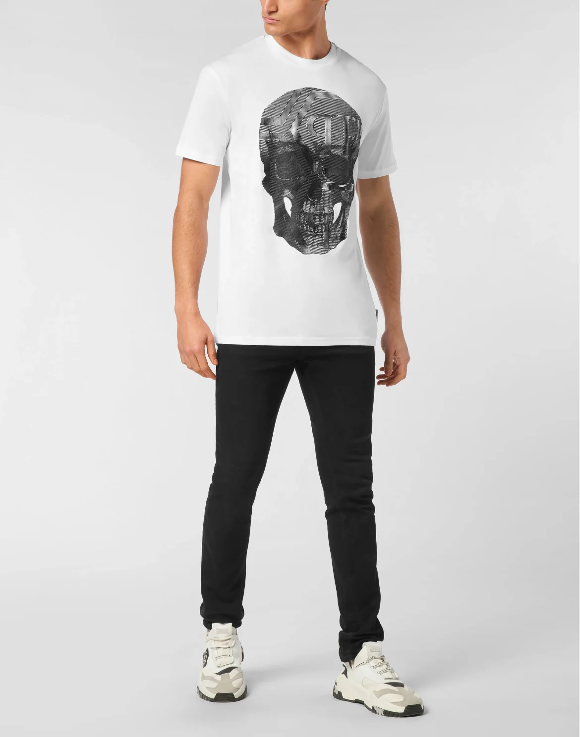 Jersey T-shirt Round Neck SS Skull, цвет: Белый