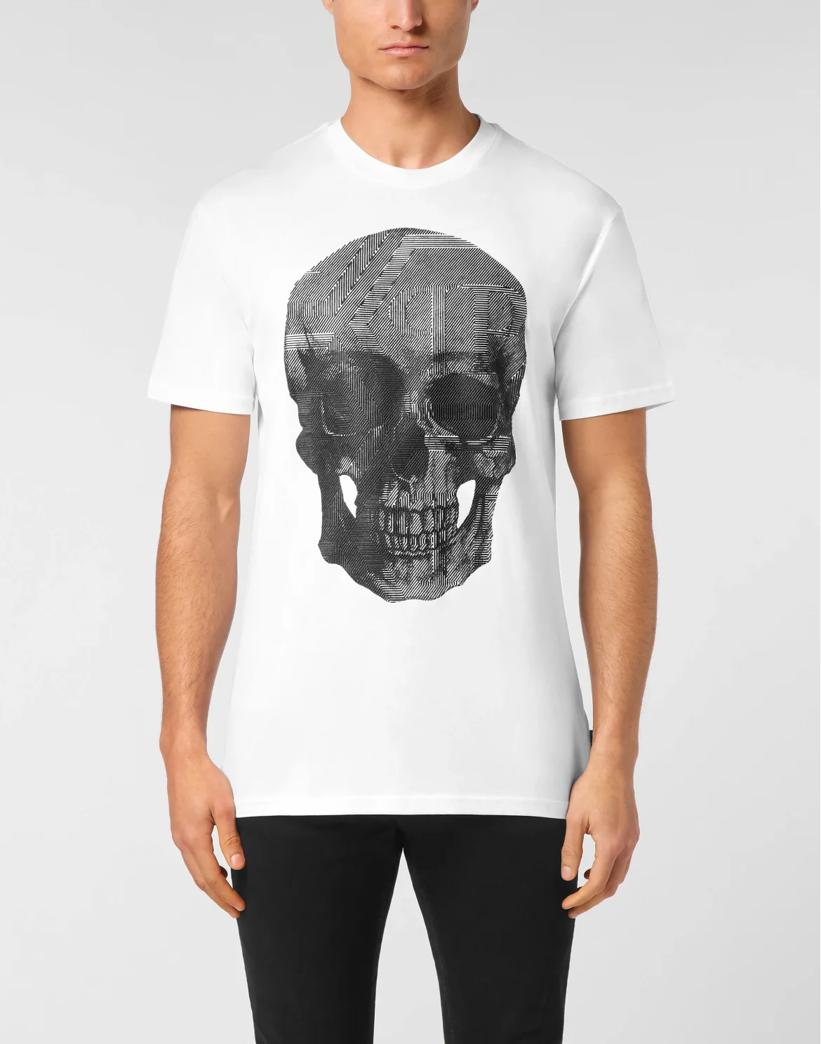 Jersey T-shirt Round Neck SS Skull, цвет: Белый