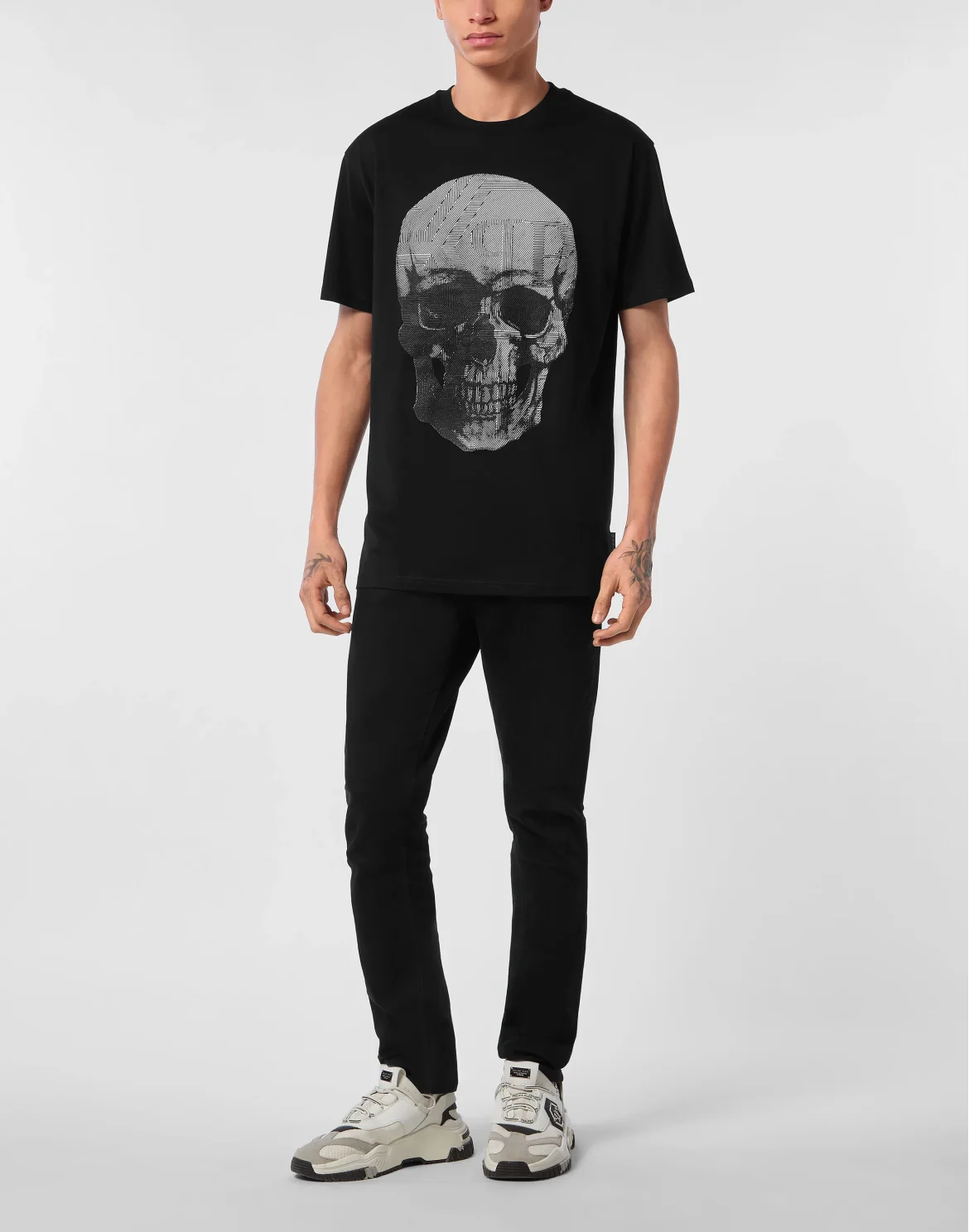 Jersey T-shirt Round Neck SS Skull, цвет: Черный