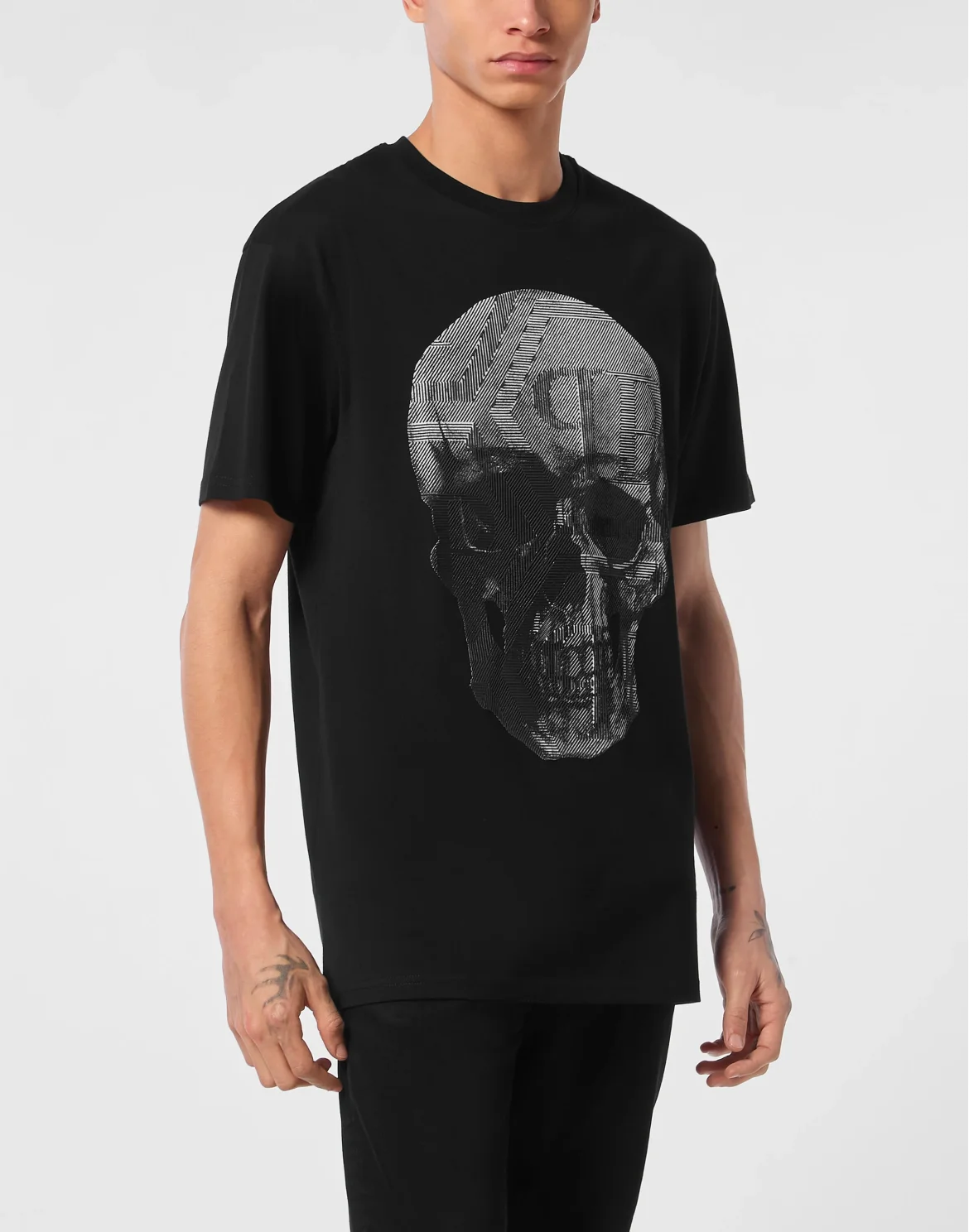 Jersey T-shirt Round Neck SS Skull, цвет: Черный