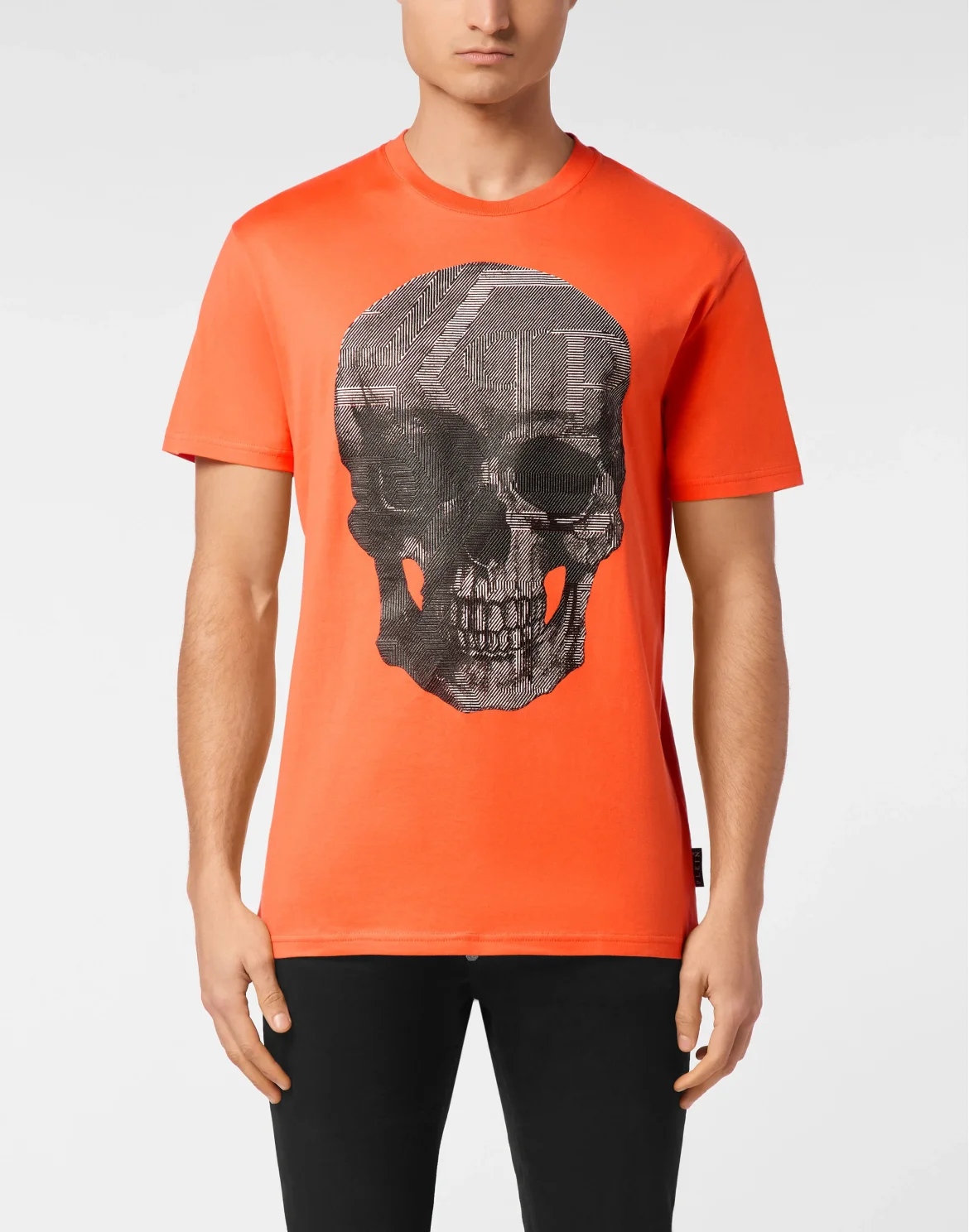 Jersey T-shirt Round Neck SS Skull, цвет: Оранжевый