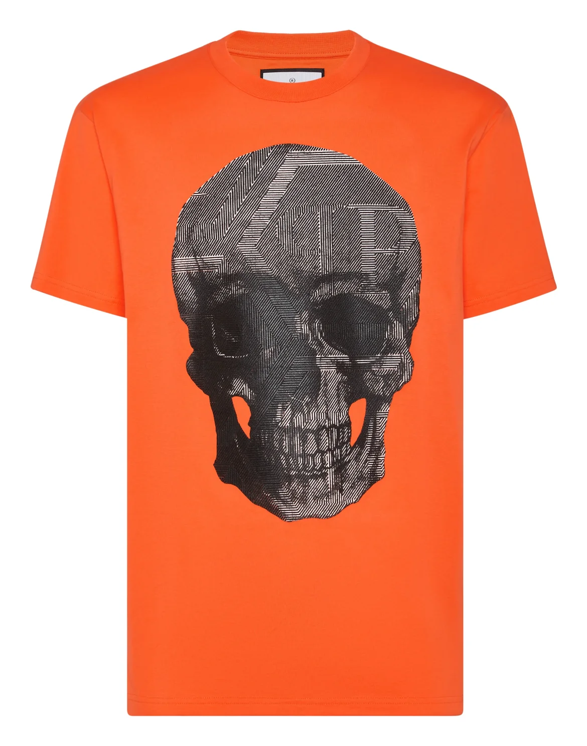 Jersey T-shirt Round Neck SS Skull, цвет: Оранжевый