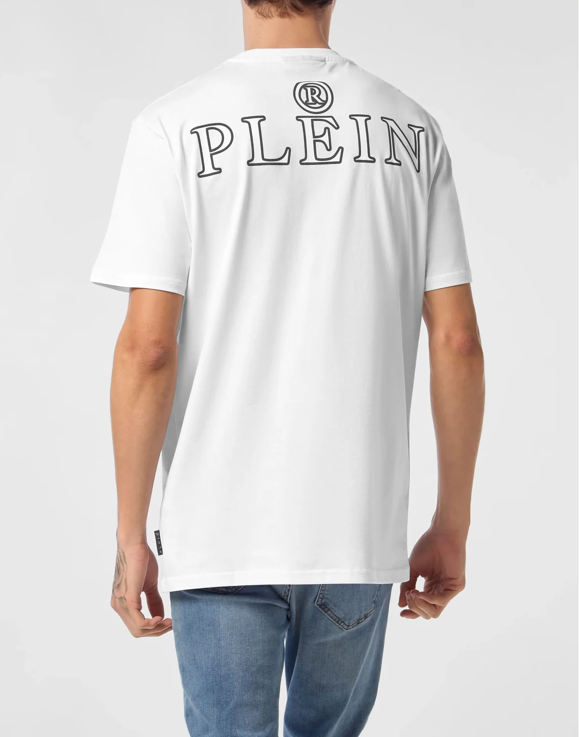 Jersey T-shirt Round Neck SS Iconic Plein, цвет: Белый