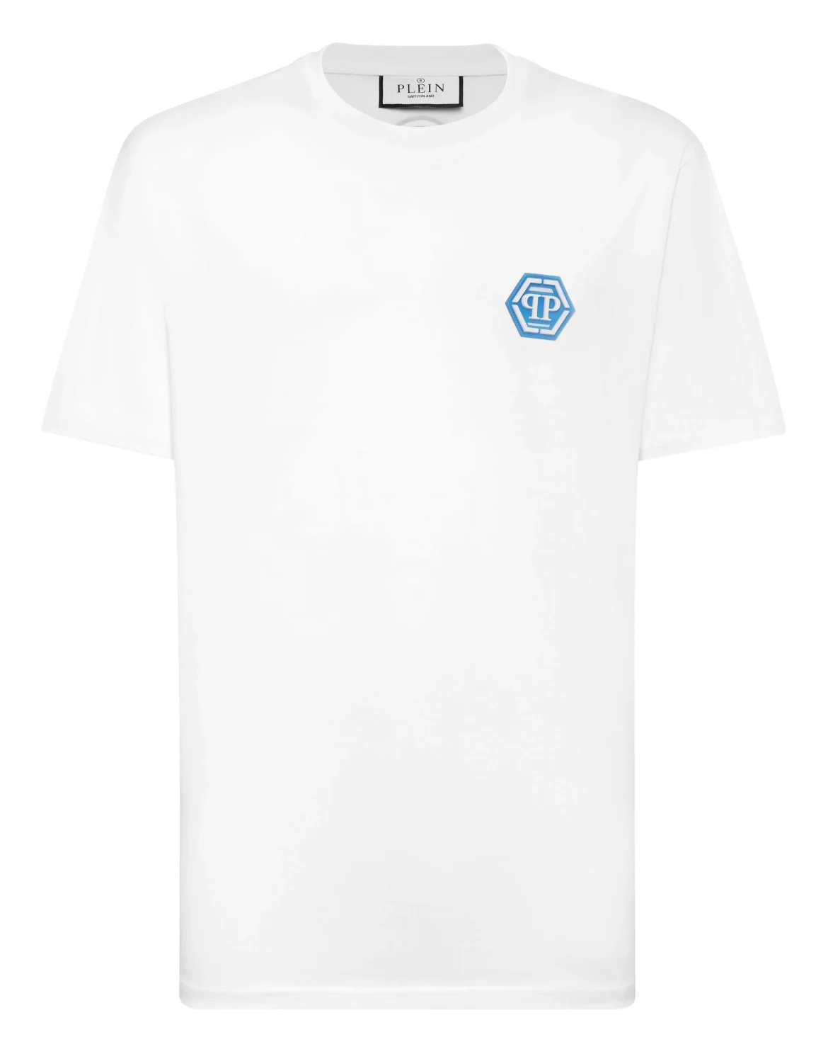 Jersey T-shirt Round Neck SS Iconic Plein, цвет: Белый