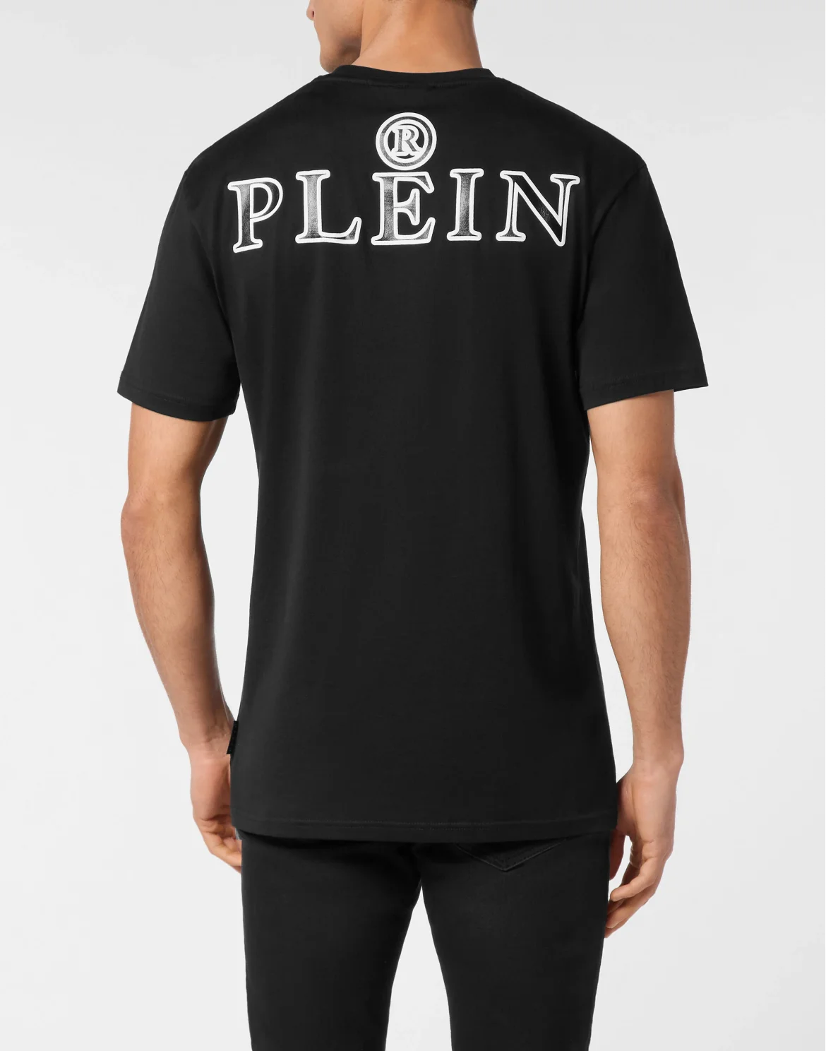 Jersey T-shirt Round Neck SS Iconic Plein, цвет: Черный