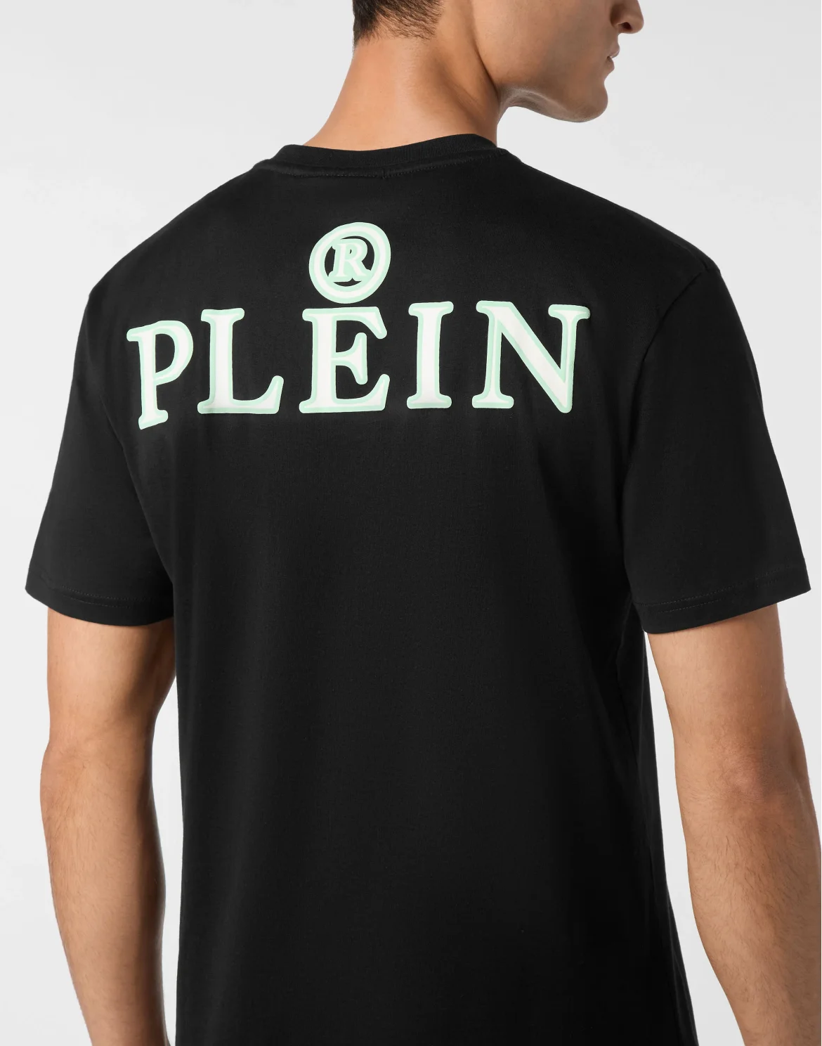 Jersey T-shirt Round Neck SS Iconic Plein, цвет: Черный