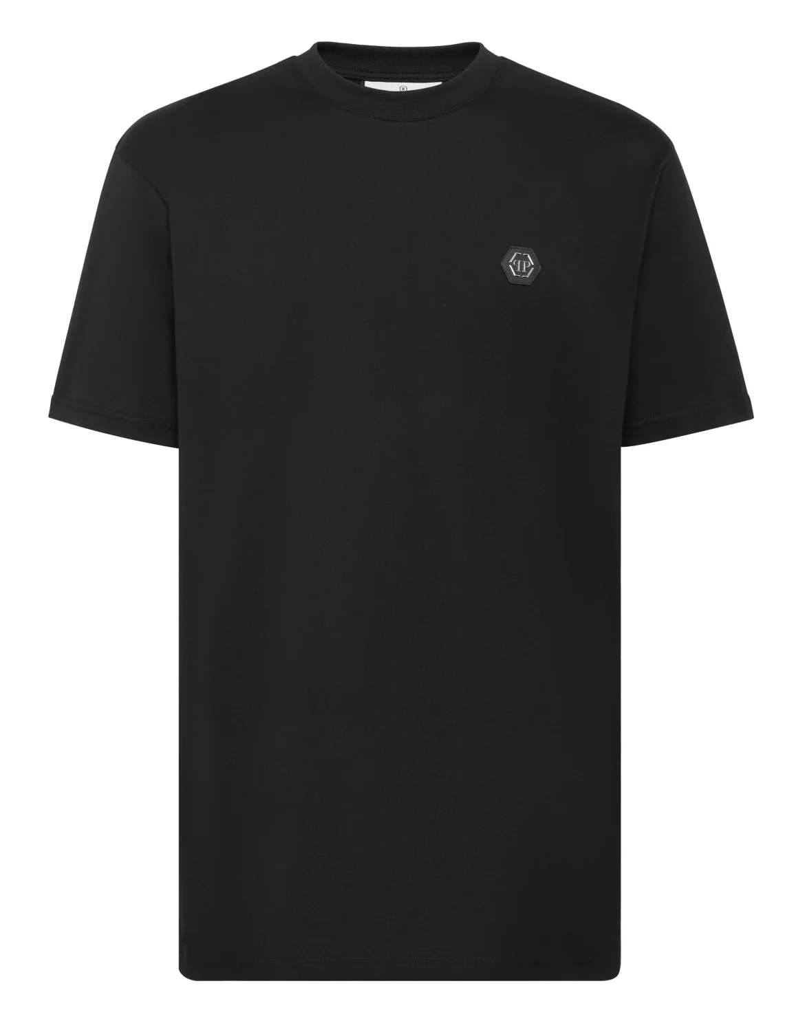 T-shirt Round Neck SS Strass Gothic Plein, цвет: Черный