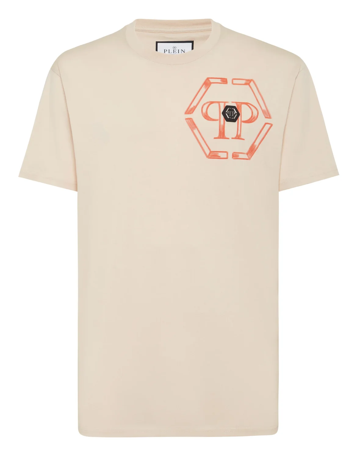 Jersey T-shirt Round Neck SS Hexagon, цвет: Бежевый