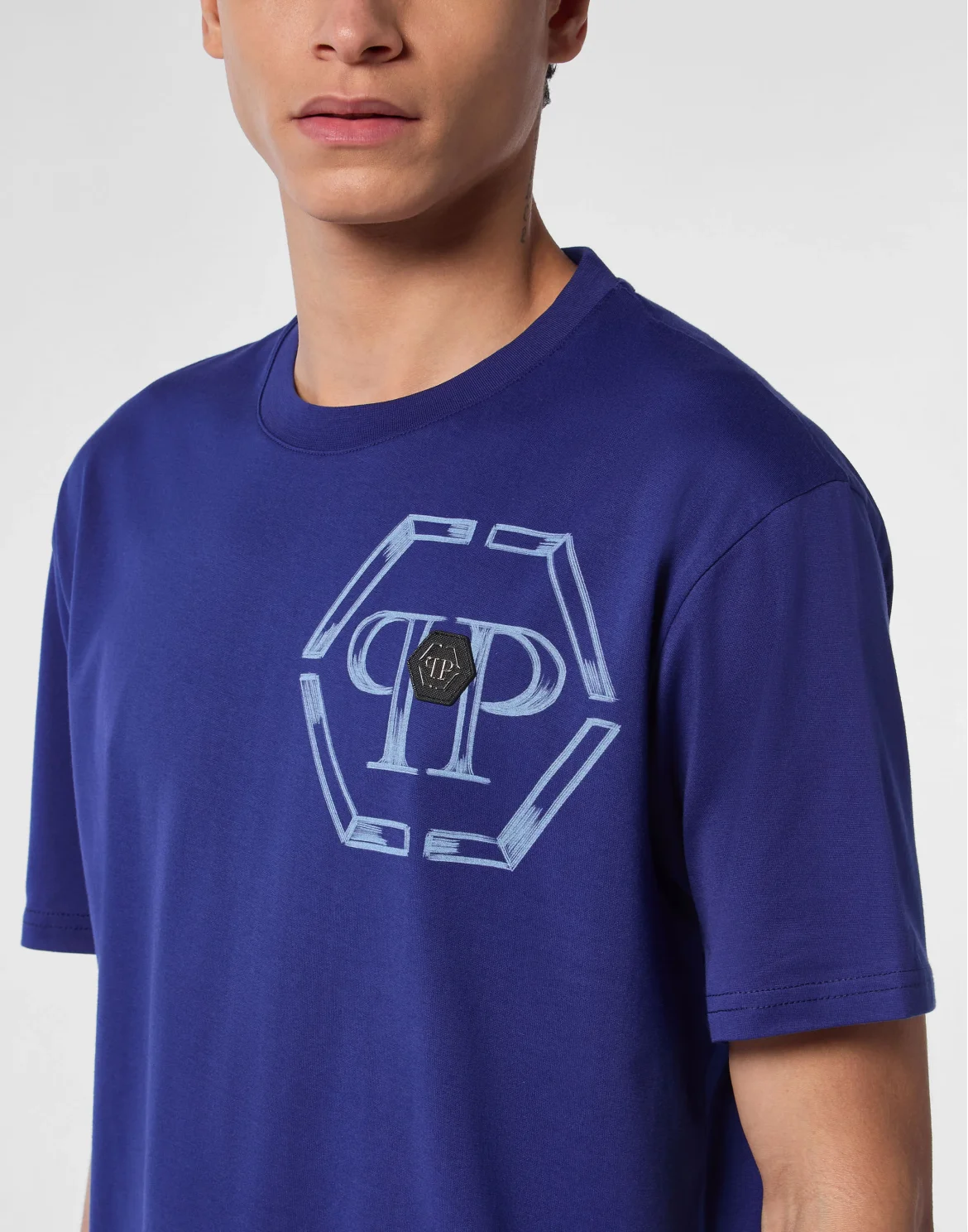 Jersey T-shirt Round Neck SS Hexagon, цвет: Синий